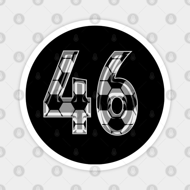 Soccer Number 46 Soccer Jersey #46 Soccer Mom Player Fan Magnet by TeeCreations